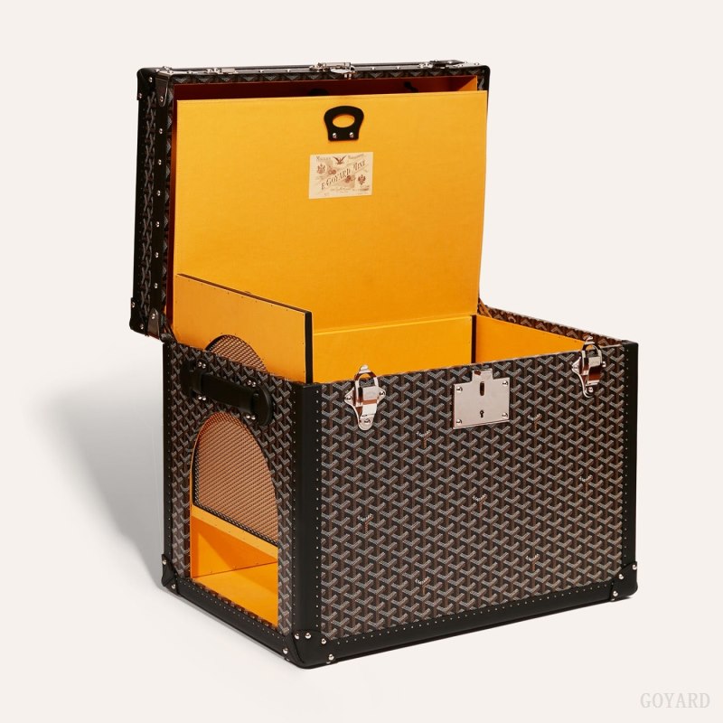Goyard NICHE TRUNK Valiz Siyah | GY-OSE0683