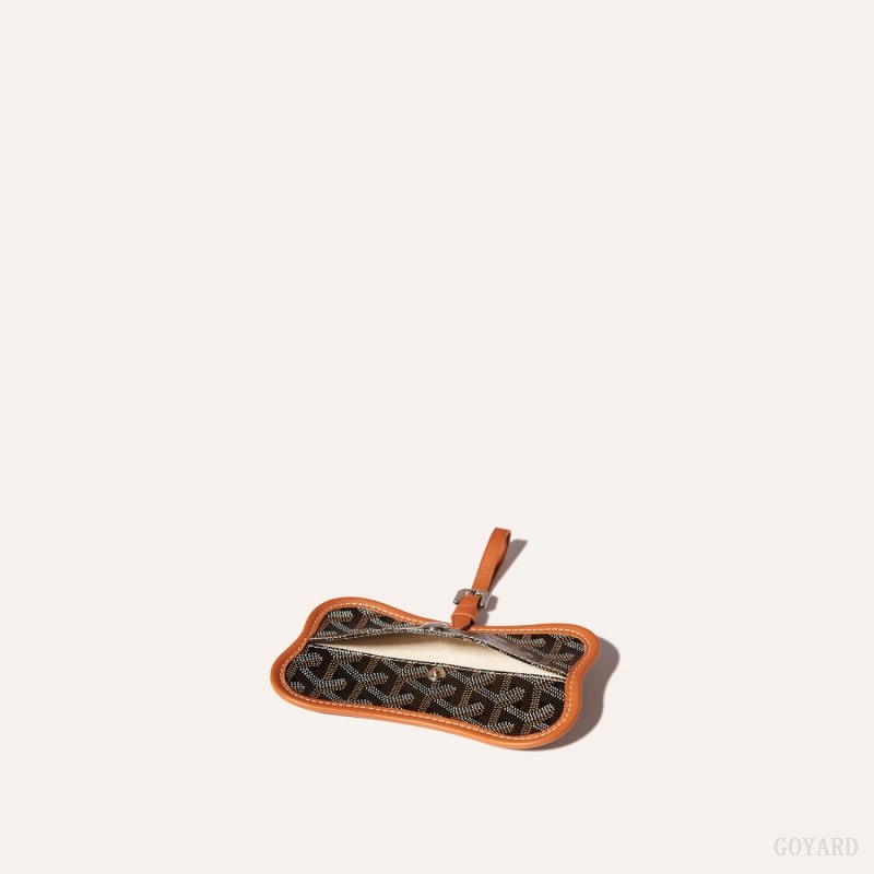 Goyard Os Grey Dog pocket Çanta Aksesuarları Siyah Kahverengi | GY-RYA4973