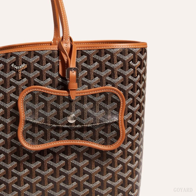 Goyard Os Grey Dog pocket Çanta Aksesuarları Siyah Kahverengi | GY-RYA4973