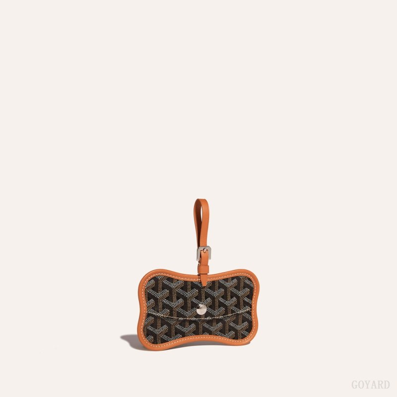Goyard Os Grey Dog pocket Çanta Aksesuarları Siyah Kahverengi | GY-RYA4973