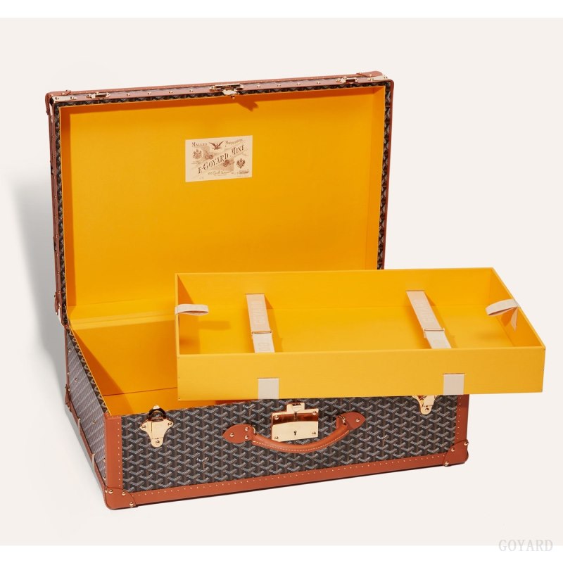 Goyard PALACE 70 SUITCASE Valiz Siyah Kahverengi | GY-DUF8951