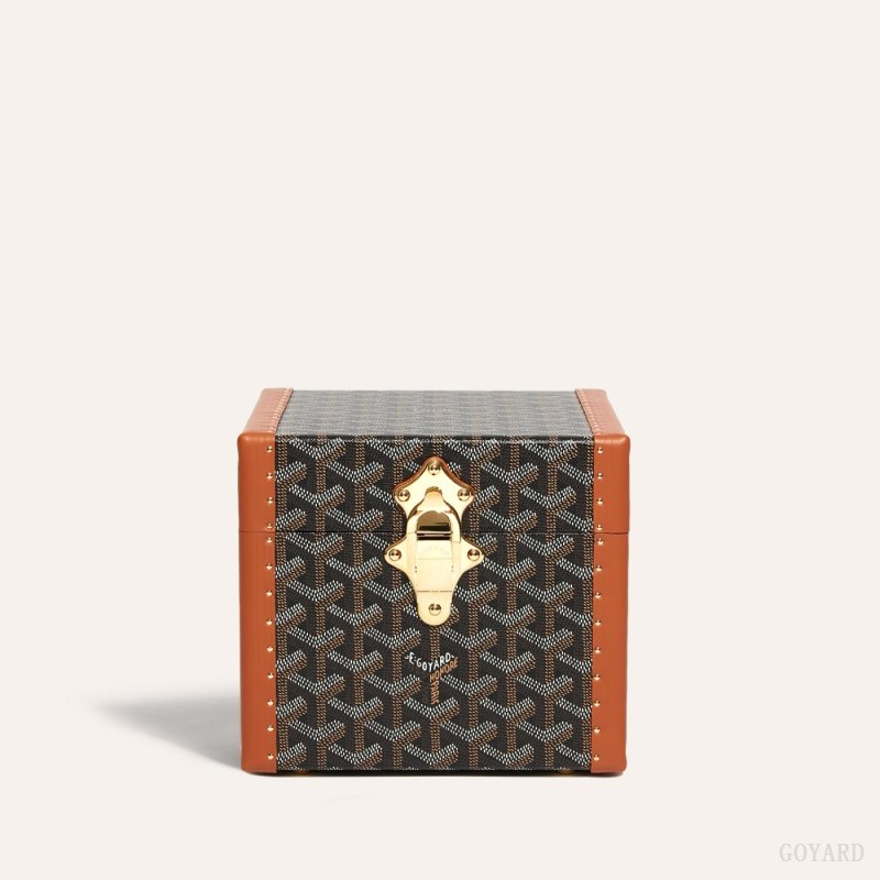 Goyard PARIS CASE Boxes Siyah Kahverengi | GY-AMP5026