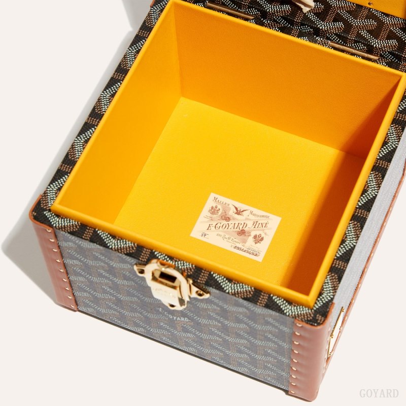 Goyard PARIS CASE Boxes Siyah Kahverengi | GY-AMP5026