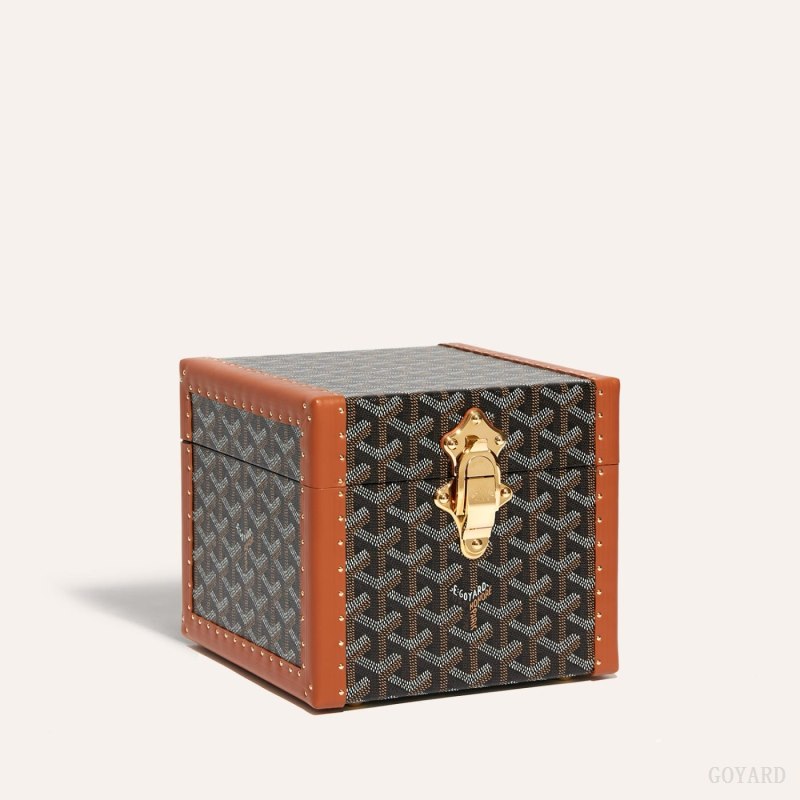 Goyard PARIS CASE Boxes Siyah Kahverengi | GY-AMP5026