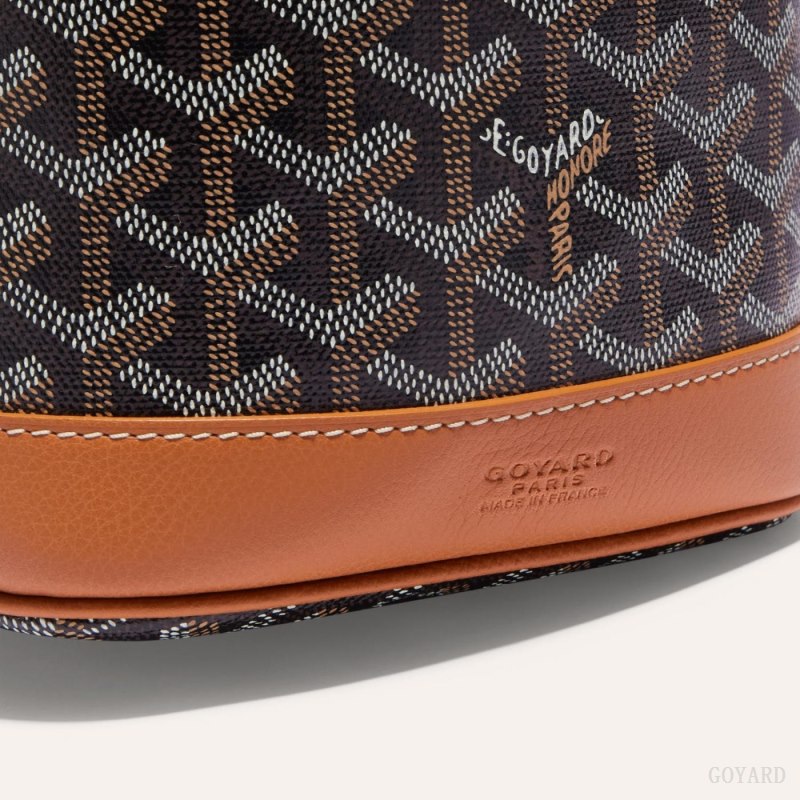 Goyard PETIT FLOT BUCKET BAG Omuz Çantası Siyah Kahverengi | GY-OGD2127