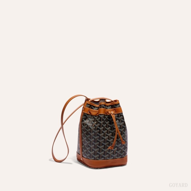 Goyard PETIT FLOT BUCKET BAG Omuz Çantası Siyah Kahverengi | GY-OGD2127