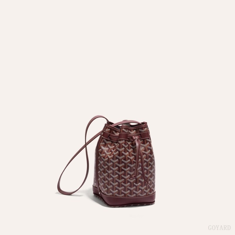 Goyard PETIT FLOT BUCKET BAG Omuz Çantası Bordo | GY-XBN0922