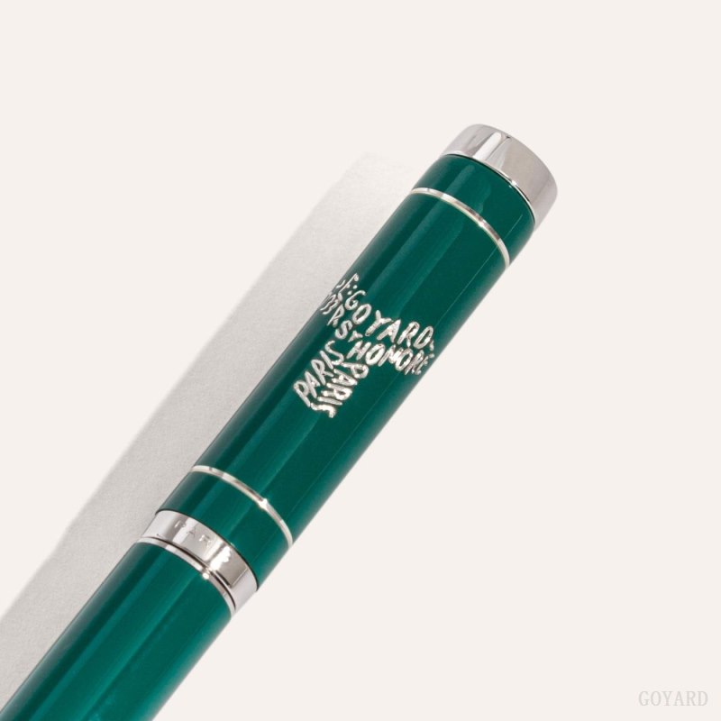 Goyard Rollerball Travel Pen Aksesuar Yeşil | GY-PMB0159