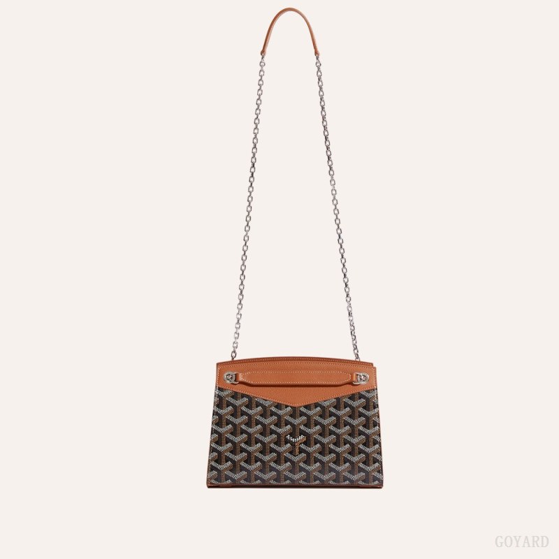 Goyard Rouette Structuré Mini Bag Çantası Siyah Kahverengi | GY-XEB7161