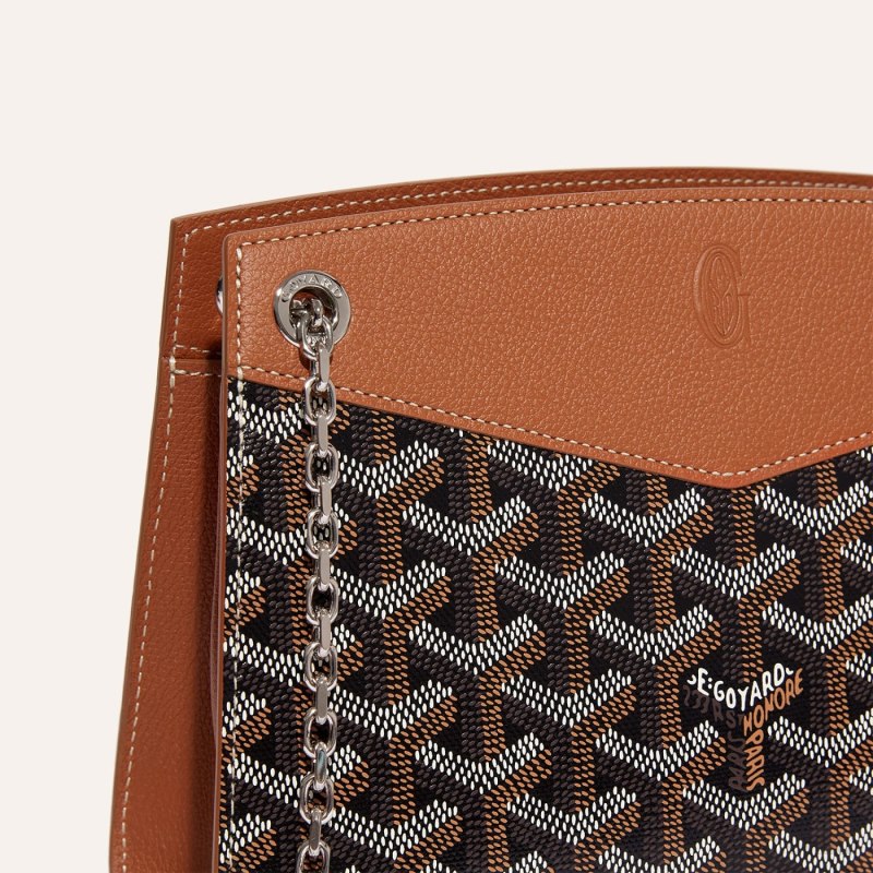 Goyard Rouette Structuré Mini Bag Çantası Siyah Kahverengi | GY-XEB7161