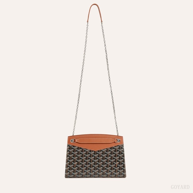 Goyard Rouette Structuré PM Bag Omuz Çantası Siyah Kahverengi | GY-RVN0974