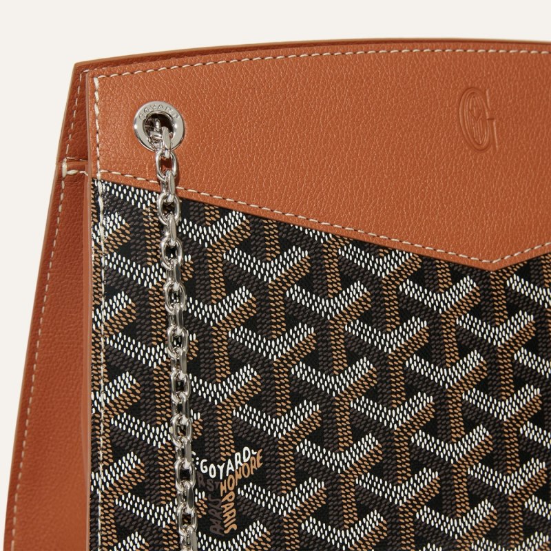 Goyard Rouette Structuré PM Bag Omuz Çantası Siyah Kahverengi | GY-RVN0974