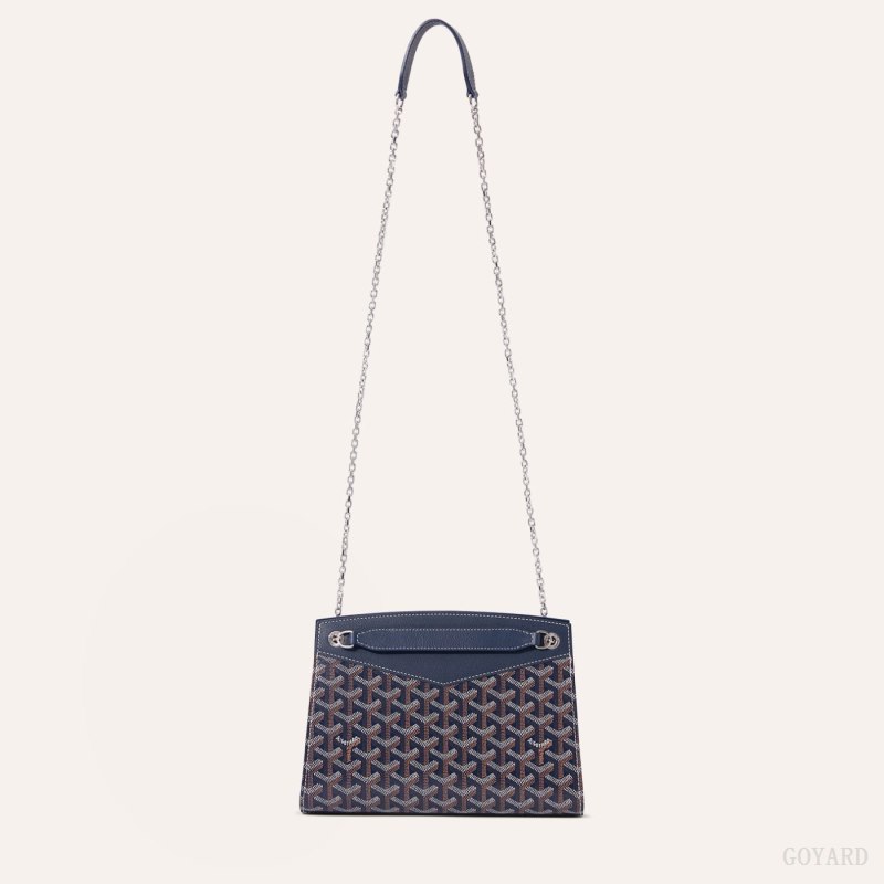 Goyard Rouette Structuré PM Bag Omuz Çantası Lacivert Mavi | GY-FCC8866