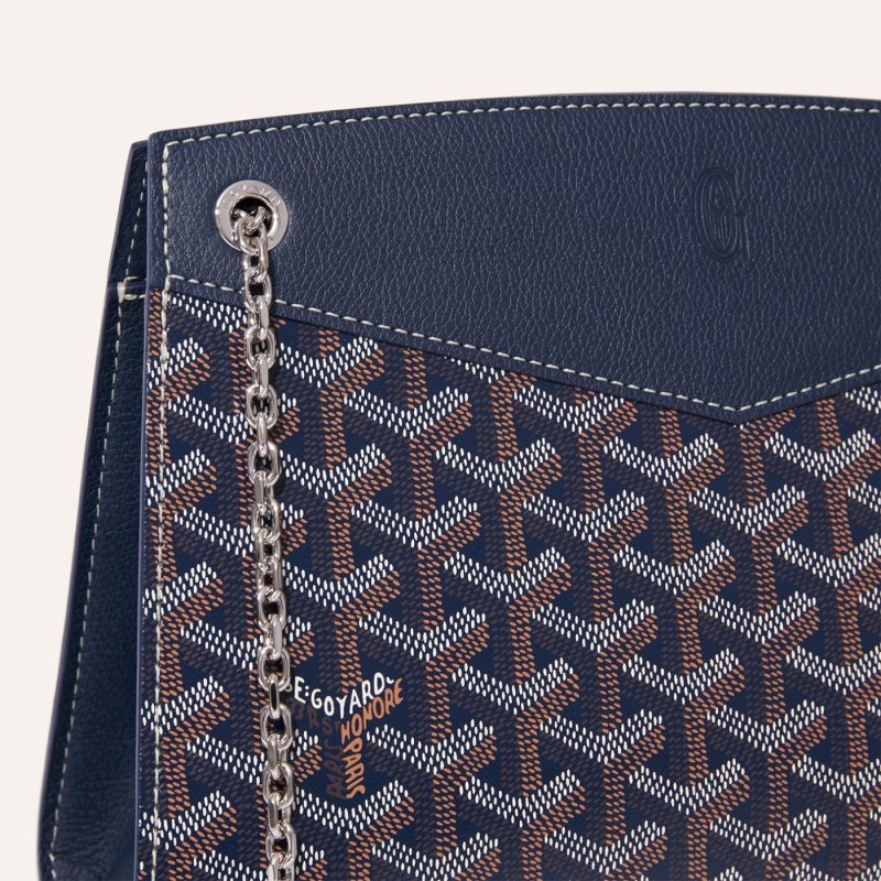 Goyard Rouette Structuré PM Bag Omuz Çantası Lacivert Mavi | GY-FCC8866