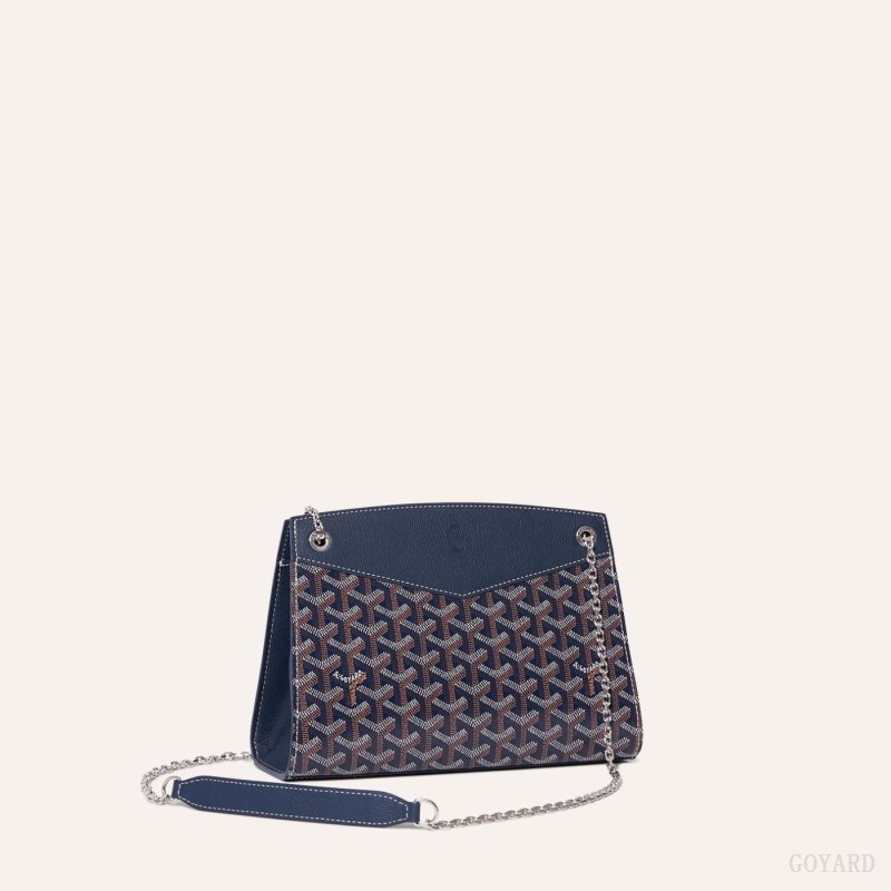 Goyard Rouette Structuré PM Bag Omuz Çantası Lacivert Mavi | GY-FCC8866