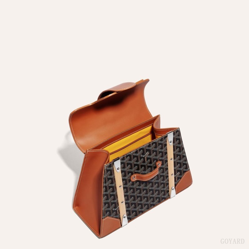 Goyard SAÏGON PM BAG Çantası Siyah Kahverengi | GY-DBB6430