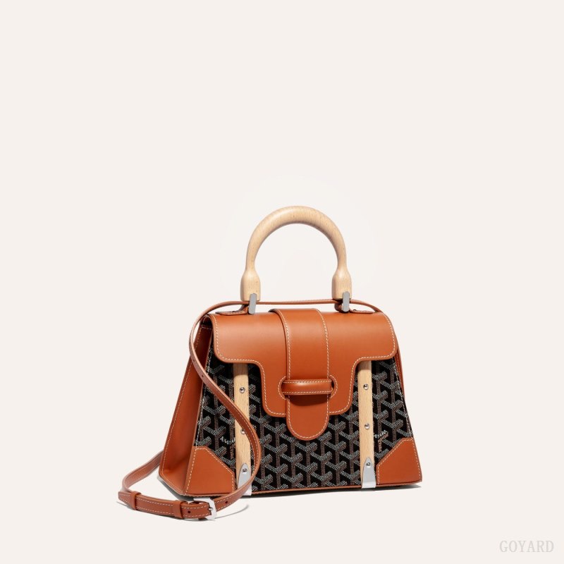 Goyard SAÏGON PM BAG Çantası Siyah Kahverengi | GY-DBB6430