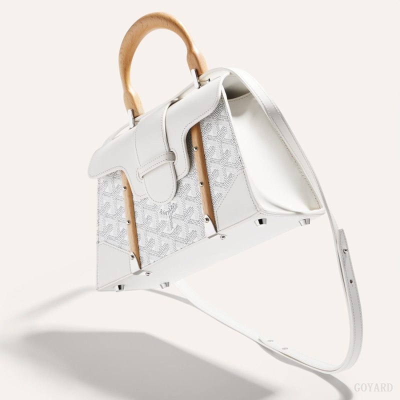Goyard SAÏGON STRUCTURE MINI BAG Çantası Beyaz | GY-AMQ8801