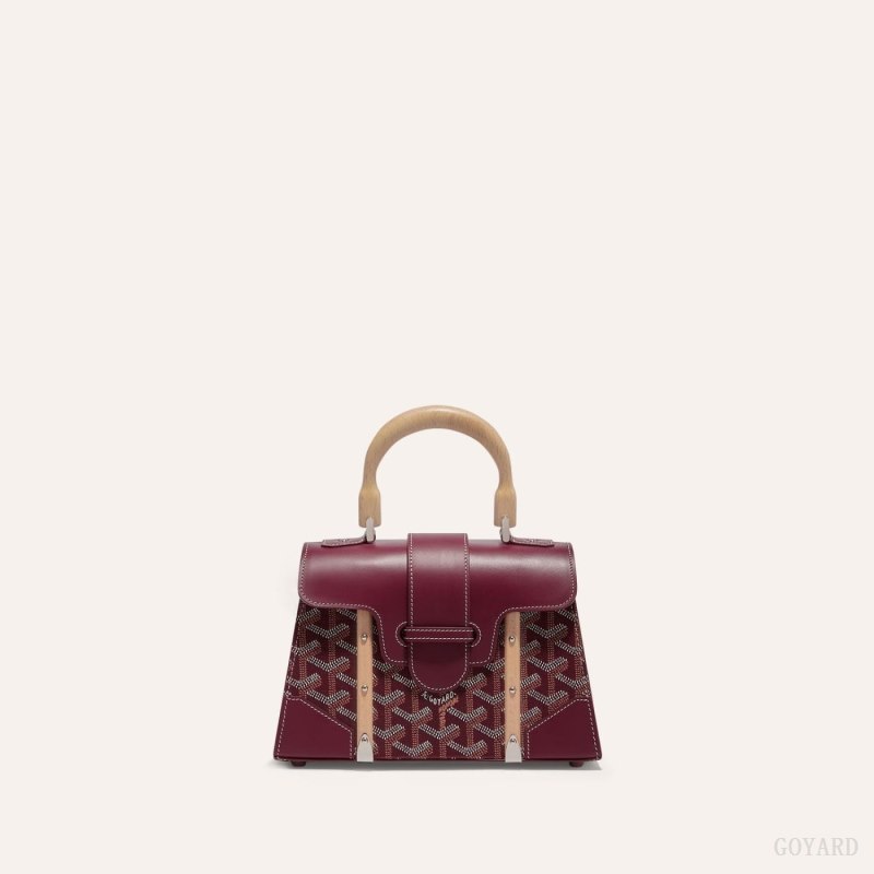 Goyard SAÏGON STRUCTURE MINI BAG Çantası Bordo | GY-LRA8892