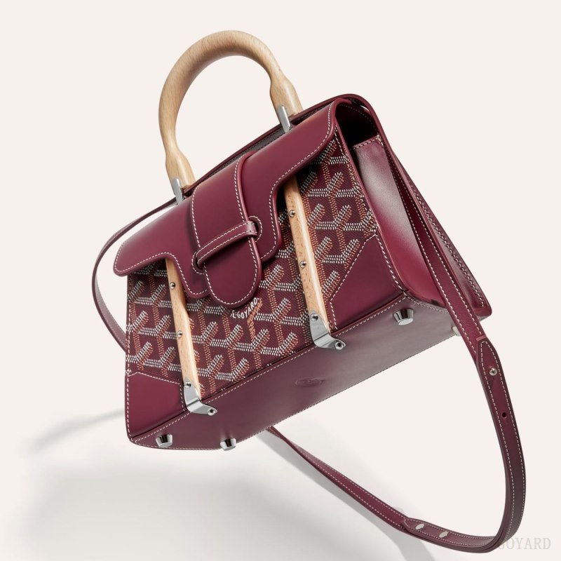 Goyard SAÏGON STRUCTURE MINI BAG Çantası Bordo | GY-LRA8892