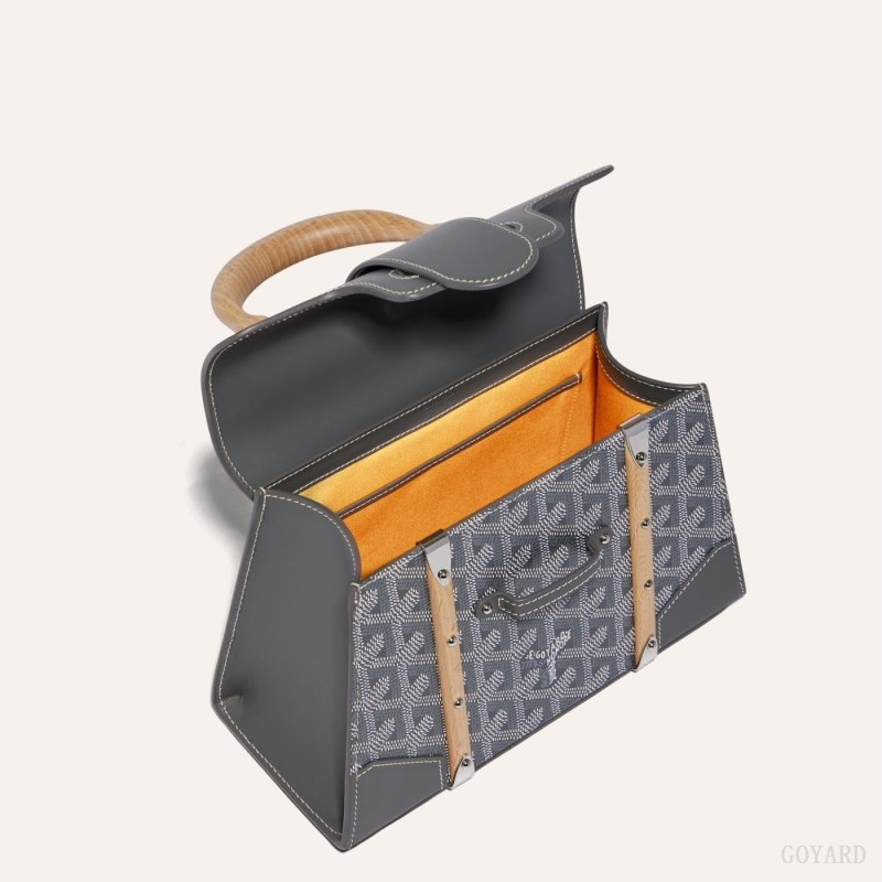 Goyard SAÏGON STRUCTURE MINI BAG Çantası Gri | GY-QRO5569