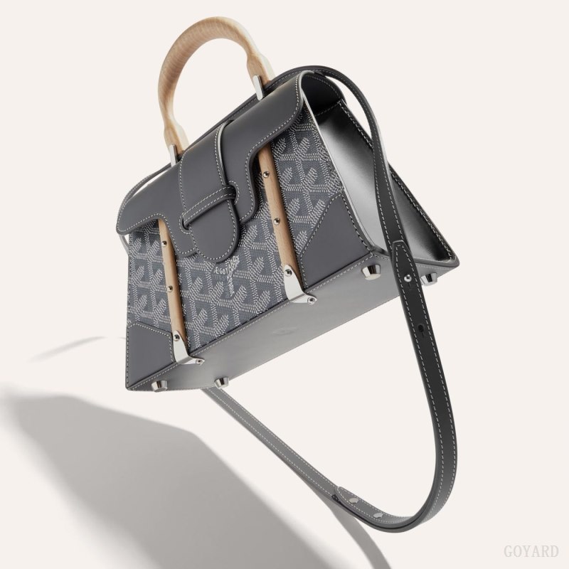 Goyard SAÏGON STRUCTURE MINI BAG Çantası Gri | GY-QRO5569