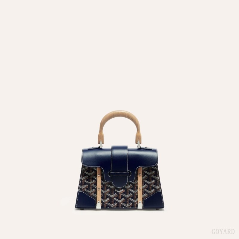 Goyard SAÏGON STRUCTURE MINI BAG Çantası Lacivert Mavi | GY-AVI5067