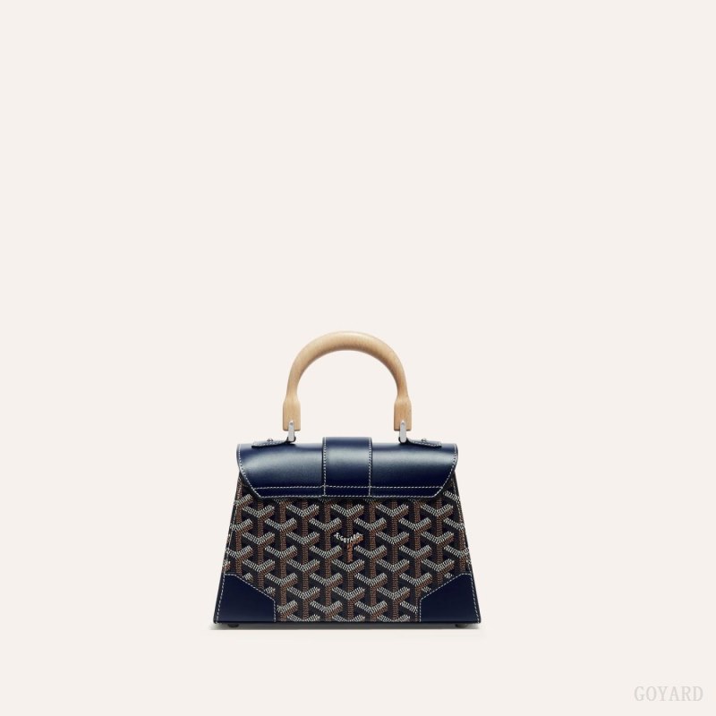 Goyard SAÏGON STRUCTURE MINI BAG Çantası Lacivert Mavi | GY-AVI5067