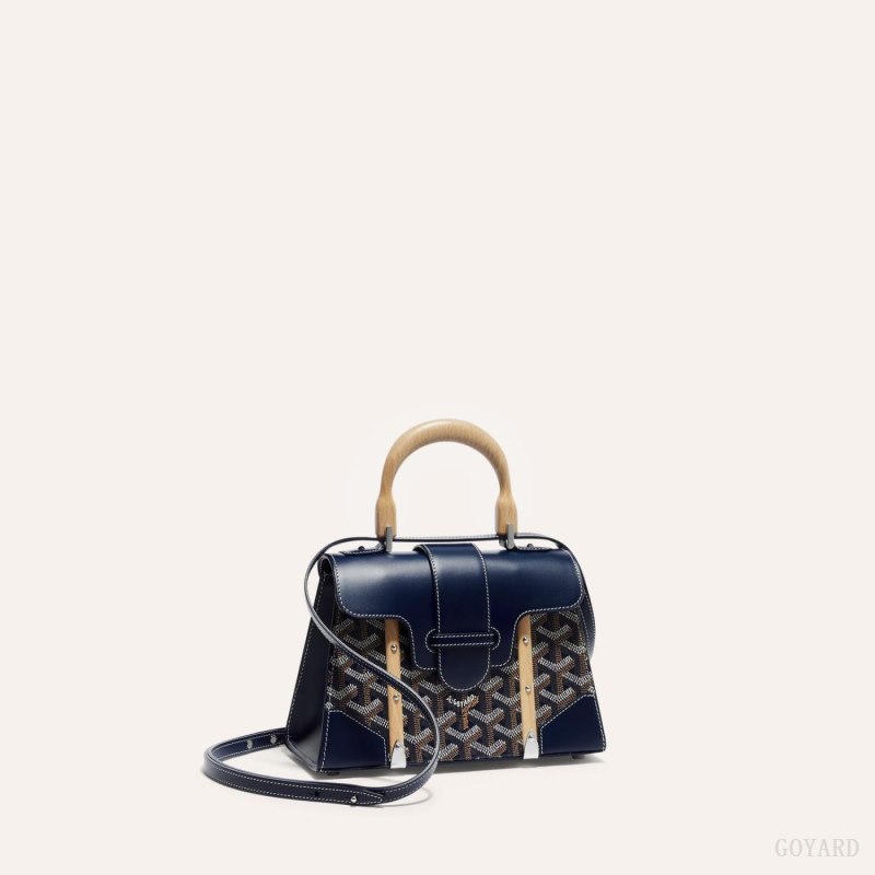 Goyard SAÏGON STRUCTURE MINI BAG Çantası Lacivert Mavi | GY-AVI5067