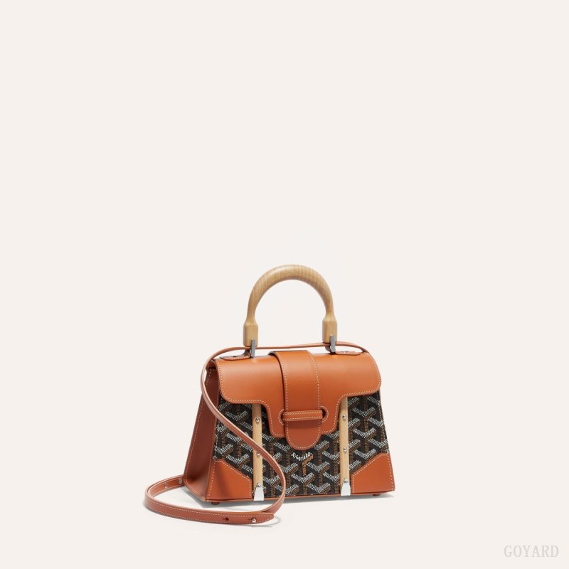 Goyard SAÏGON STRUCTURE MINI BAG Çantası Siyah Kahverengi | GY-IDJ5526