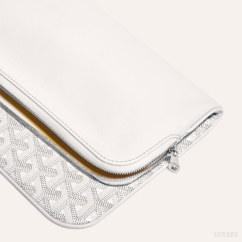 Goyard SAINTE-MARIE CLUTCH Kese Çanta Beyaz | GY-ZYE6069