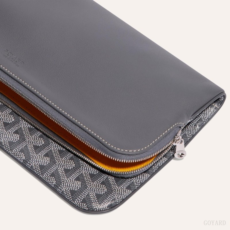 Goyard SAINTE-MARIE CLUTCH Kese Çanta Gri | GY-QWH5266