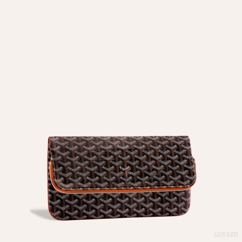 Goyard SAINTE-MARIE CLUTCH Kese Çanta Siyah Kahverengi | GY-ODG9735