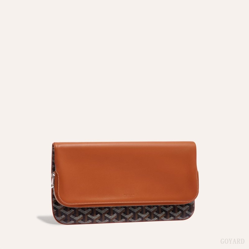 Goyard SAINTE-MARIE CLUTCH Kese Çanta Siyah Kahverengi | GY-ODG9735
