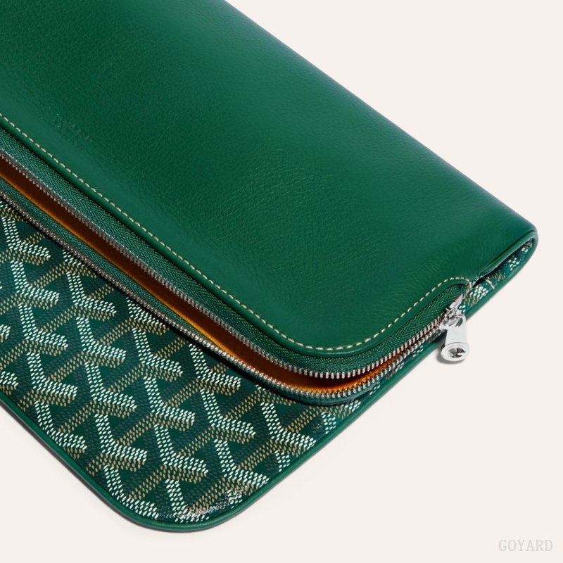 Goyard SAINTE-MARIE CLUTCH Kese Çanta Yeşil | GY-TTU7779