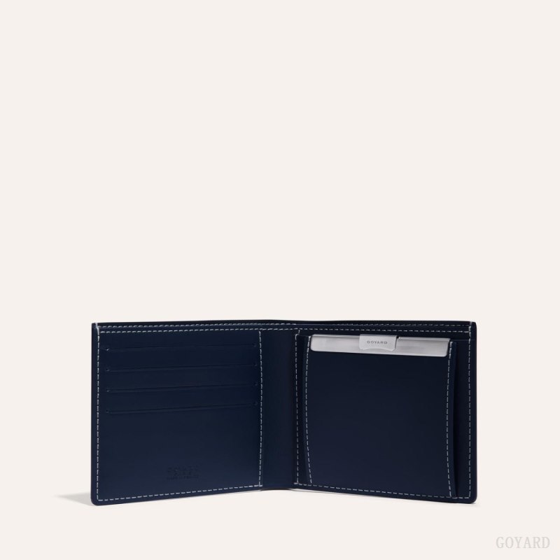 Goyard SAINT-FLORENTIN WALLET Cüzdan Lacivert Mavi | GY-PWD4458