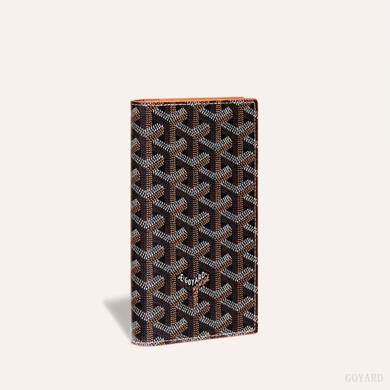 Goyard SAINT-LAMBERT WALLET Vaka Çantası Siyah Kahverengi | GY-PJD5628