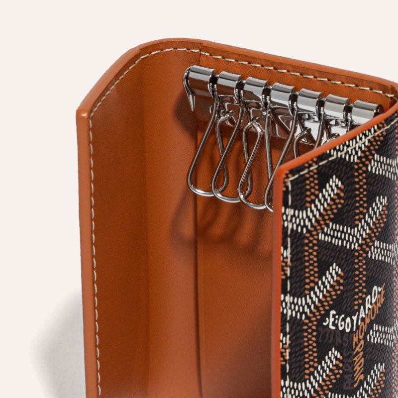 Goyard SAINT-MICHEL KEY RING Anahtarlıklar Siyah Kahverengi | GY-YIS9861