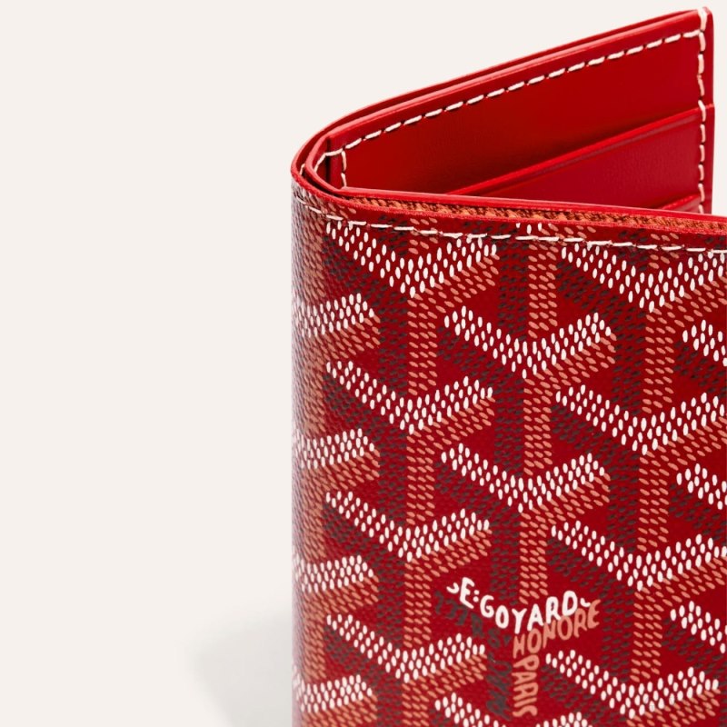 Goyard SAINT-PIERRE CARD WALLET Kartlık Kırmızı | GY-TGS0490