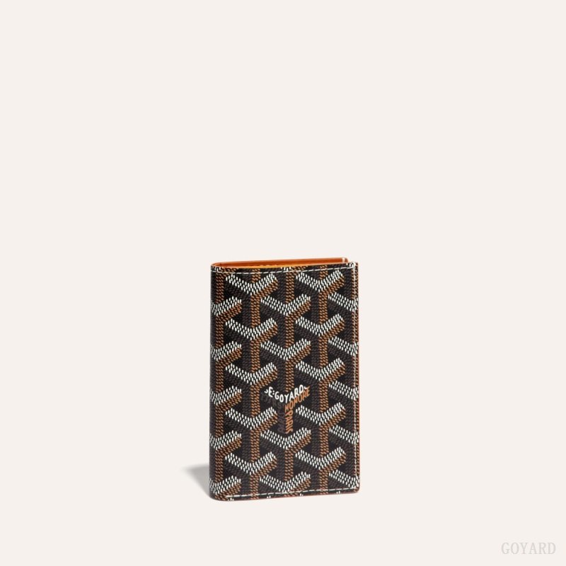 Goyard SAINT-PIERRE CARD WALLET Kartlık Siyah Kahverengi | GY-GLQ2181