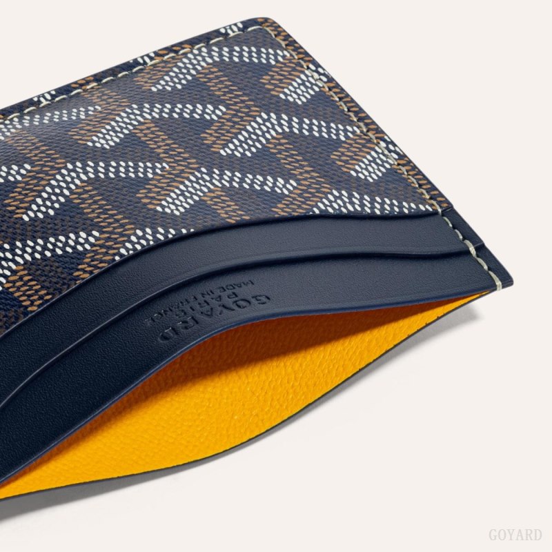 Goyard SAINT-SULPICE CARD WALLET Kartlık Lacivert Mavi | GY-CMS5943