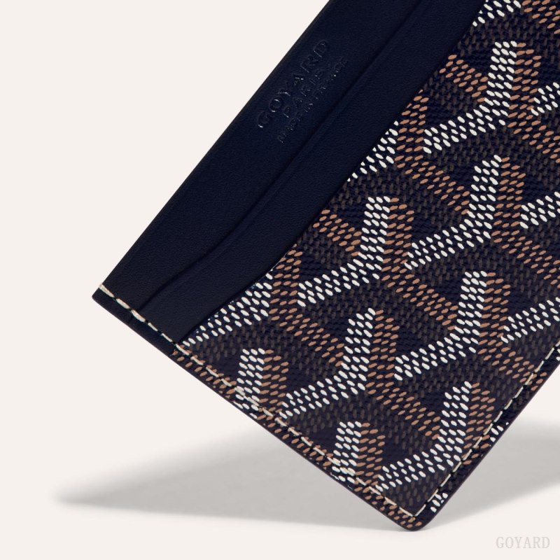 Goyard SAINT-SULPICE CARD WALLET Kartlık Lacivert Mavi | GY-CMS5943