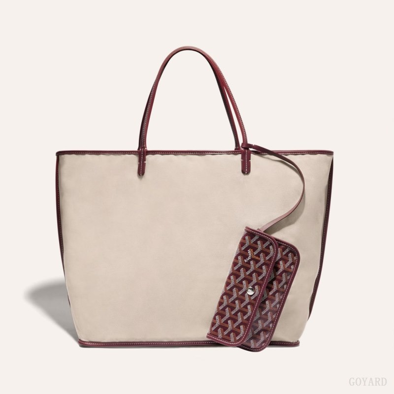 Goyard SAINT LOUIS GM BAG Tote Çanta Bordo | GY-TVF2106