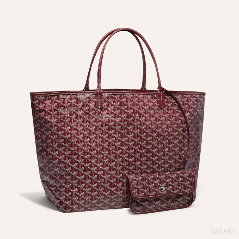 Goyard SAINT LOUIS GM BAG Tote Çanta Bordo | GY-TVF2106