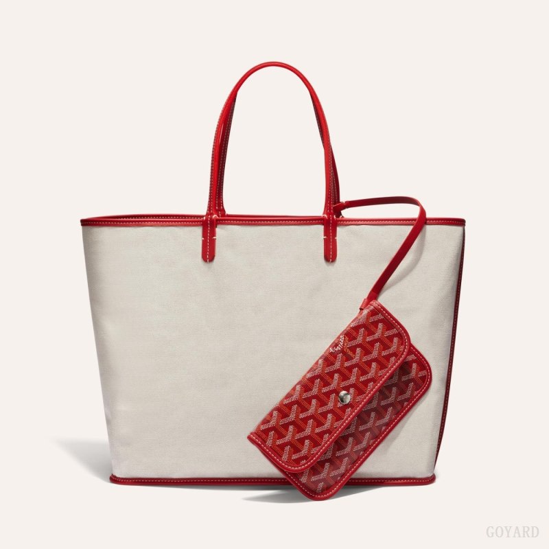 Goyard SAINT LOUIS GM BAG Tote Çanta Kırmızı | GY-FCD6749