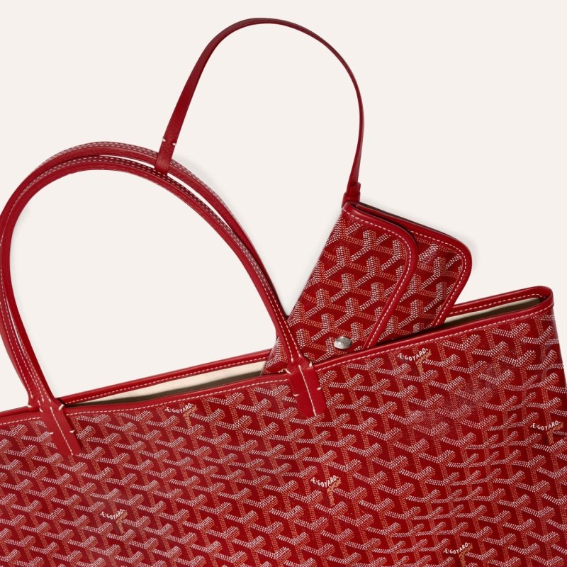 Goyard SAINT LOUIS GM BAG Tote Çanta Kırmızı | GY-FCD6749