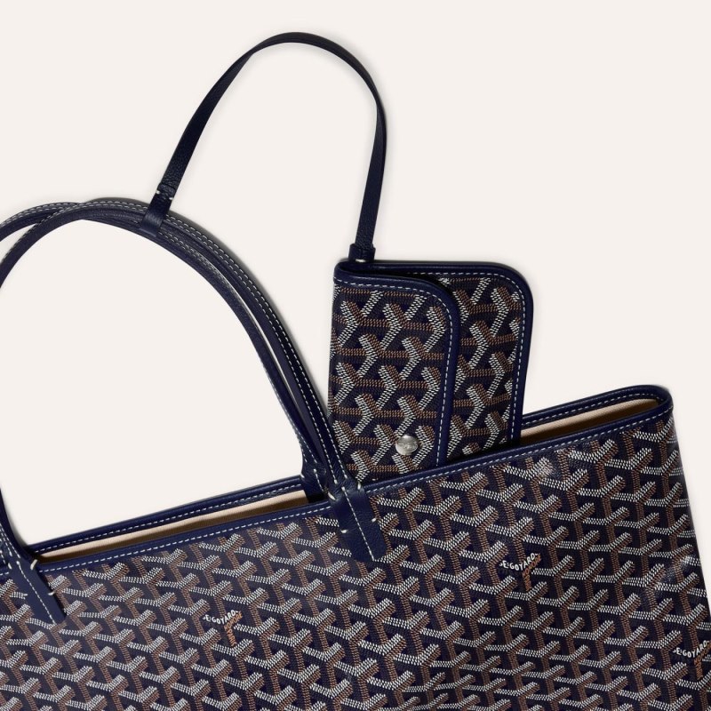 Goyard SAINT LOUIS GM BAG Tote Çanta Lacivert Mavi | GY-VSN6608