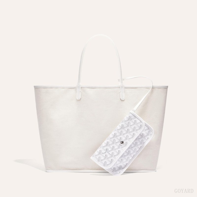 Goyard SAINT LOUIS PM BAG Tote Çanta Beyaz | GY-DJY1170