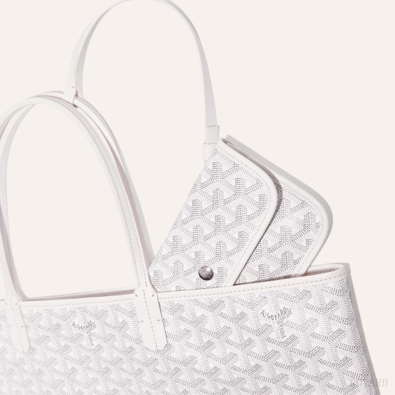 Goyard SAINT LOUIS PM BAG Tote Çanta Beyaz | GY-DJY1170