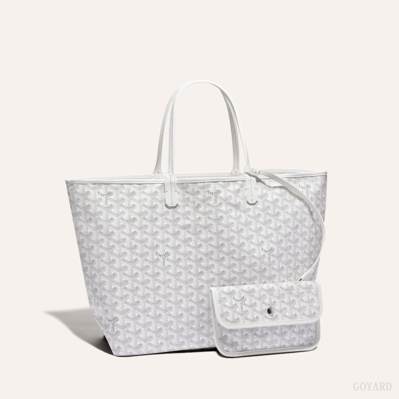 Goyard SAINT LOUIS PM BAG Tote Çanta Beyaz | GY-DJY1170
